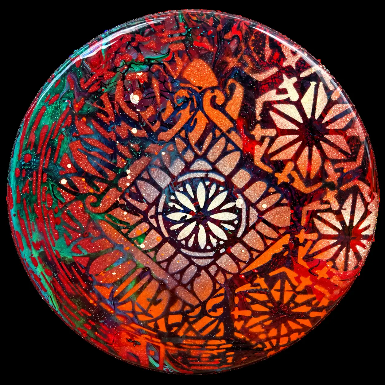 Resin mandala object